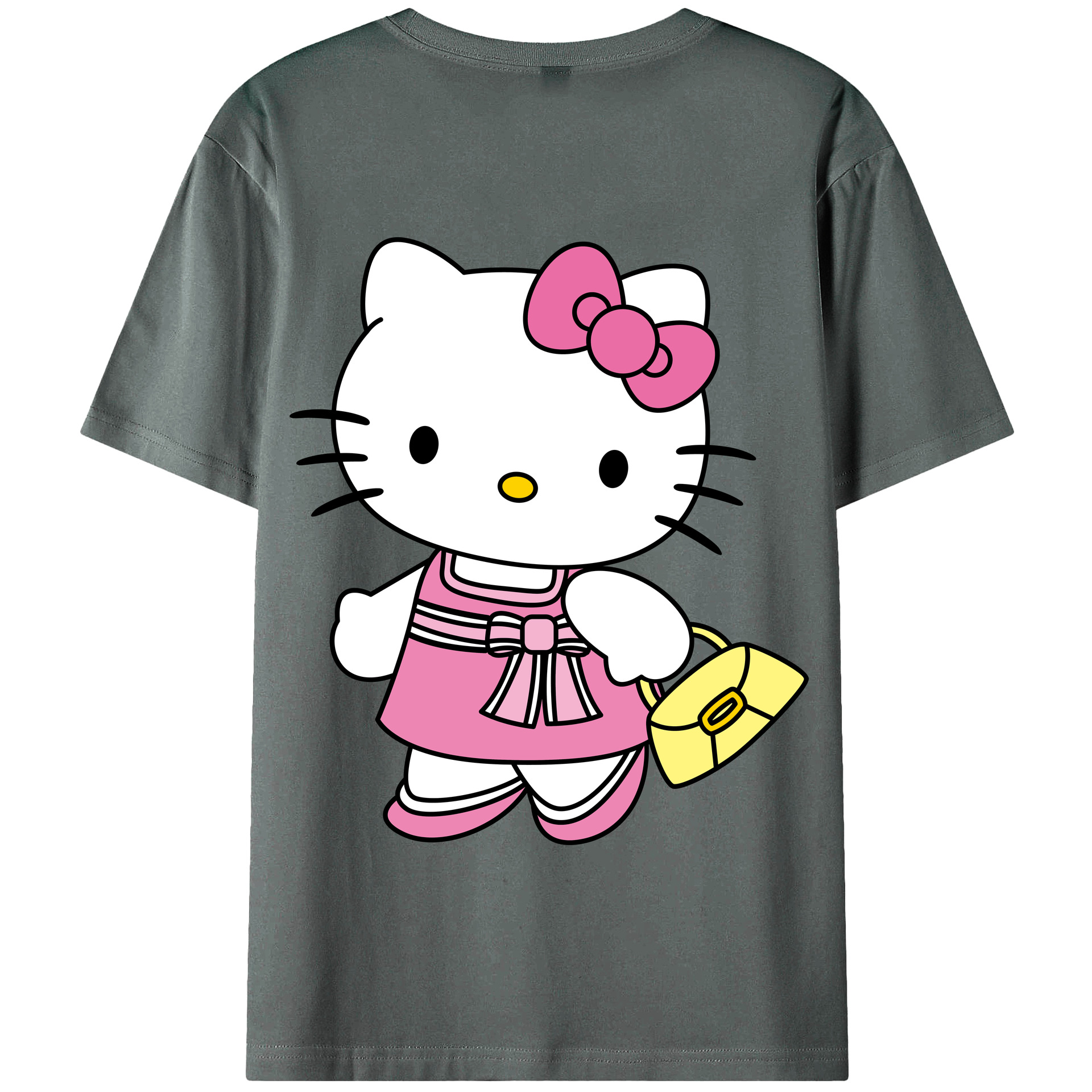 （画像用） Hello Kitty ハローキティ 綿100％半袖Tシャツ（背面プリント）